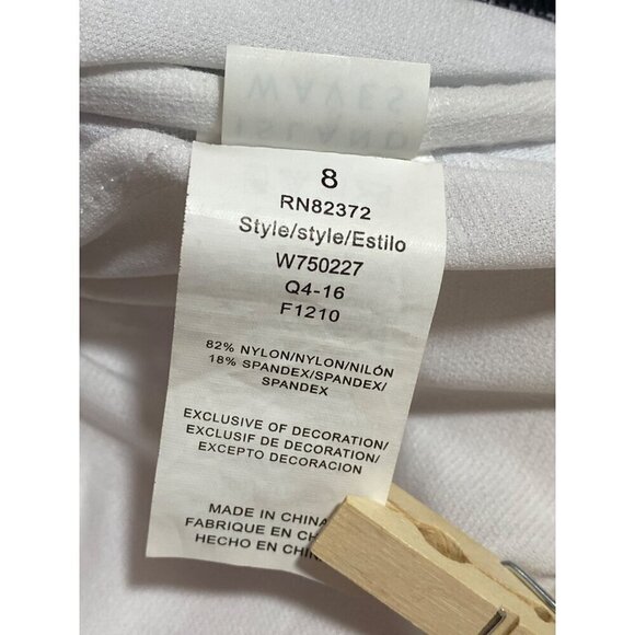 Island Waves Estilo Black & White Swim Suit Top with Halter Strap Women’s 8 NWOT - Picture 5 of 9